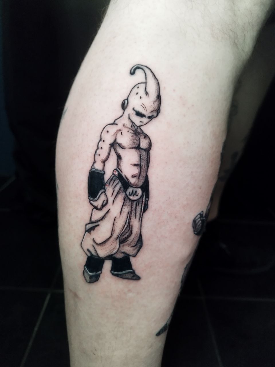 dragonball tattoo black and grey