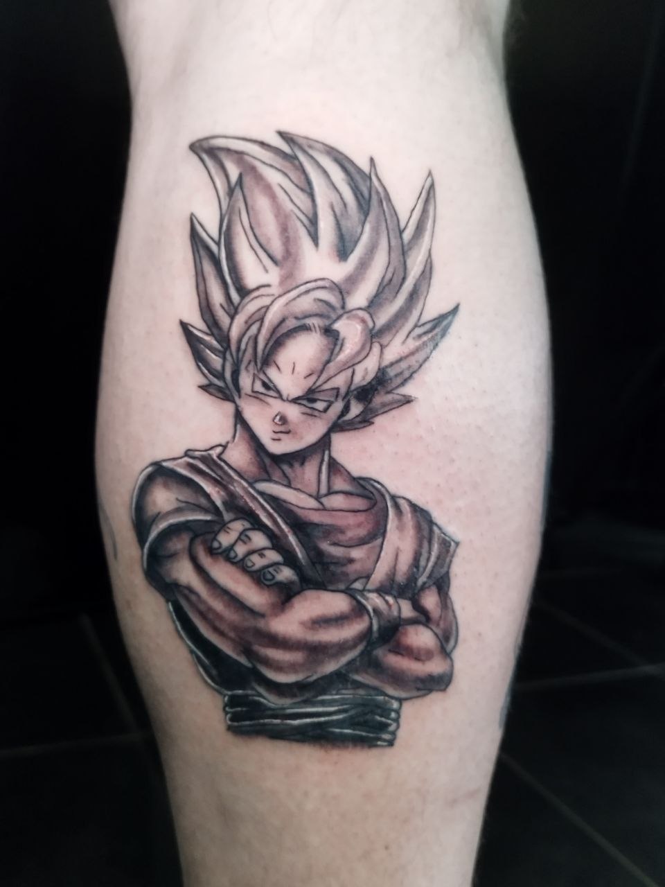 dragonball tattoo black and grey tattoo sepia